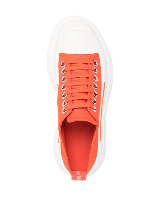 Alexander McQueen Tread-Slick Lace-Up canvas sneakers - Image 4