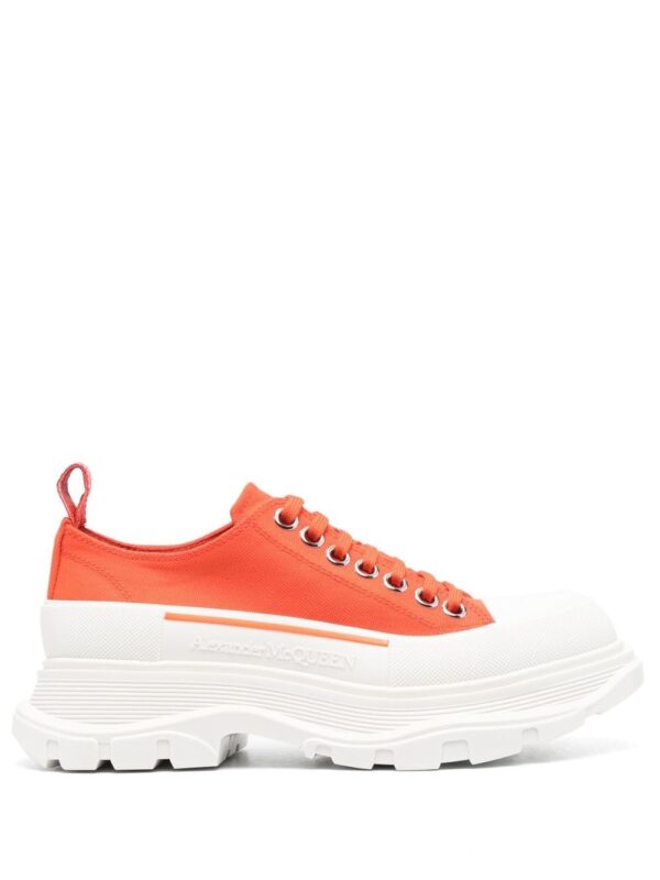 Alexander McQueen Tread-Slick Lace-Up canvas sneakers