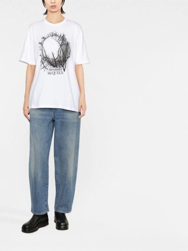 Alexander McQueen  graphic-print T-shirt - Image 2