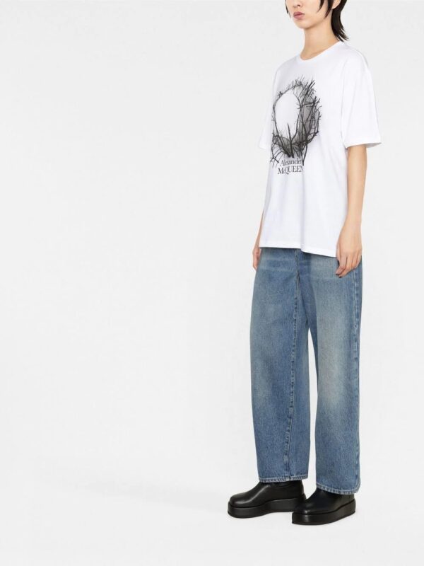 Alexander McQueen  graphic-print T-shirt - Image 4
