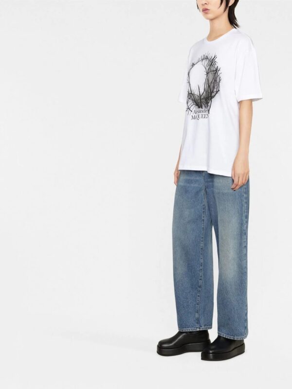 Alexander McQueen  graphic-print T-shirt - Image 4