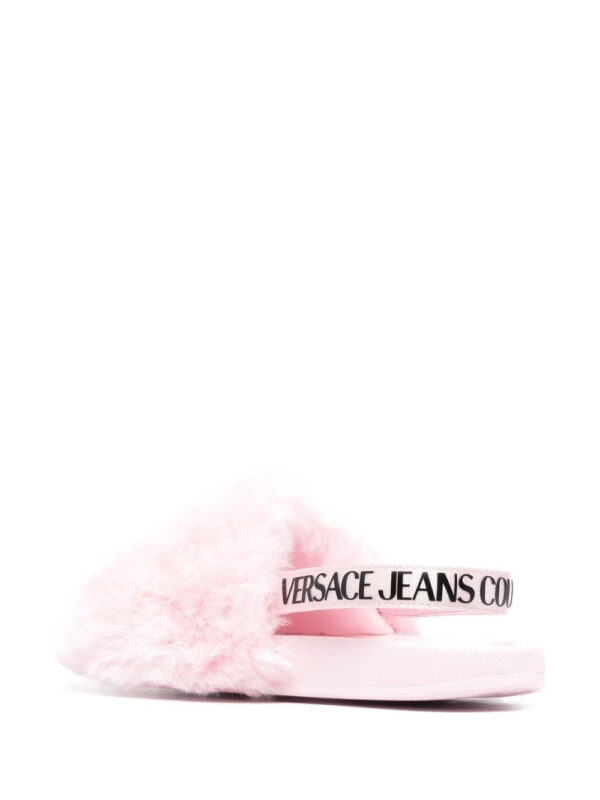 Versace Jeans Couture  fluffy logo sliders - Image 3