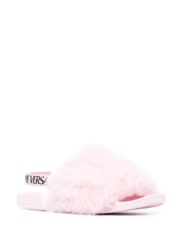 Versace Jeans Couture  fluffy logo sliders - Image 2