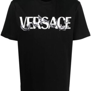 Versace  Barocco Silhouette logo-print T-Shirt