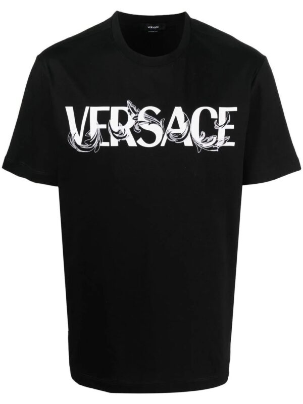Versace  Barocco Silhouette logo-print T-Shirt
