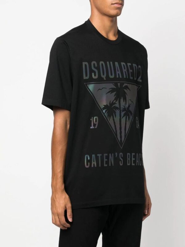 Dsquared2  graphic-print logo T-shirt - Image 2