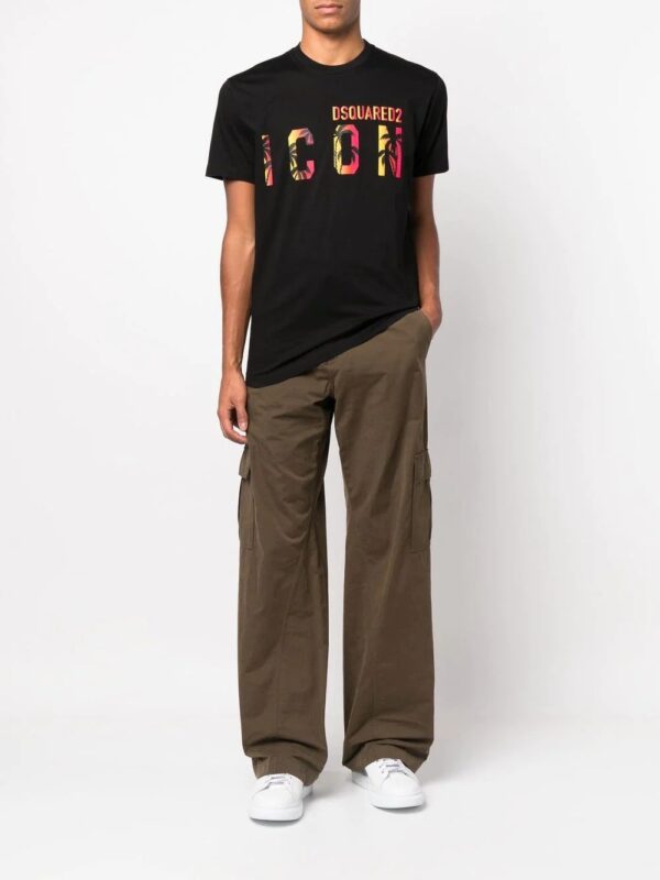 Dsquared2  Icon tropical logo-print T-shirt - Image 2