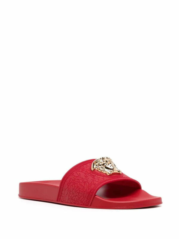 Versace  Medusa-plaque open-toe slides - Image 2