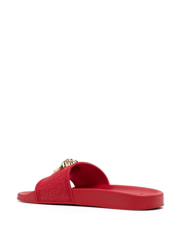 Versace  Medusa-plaque open-toe slides - Image 3