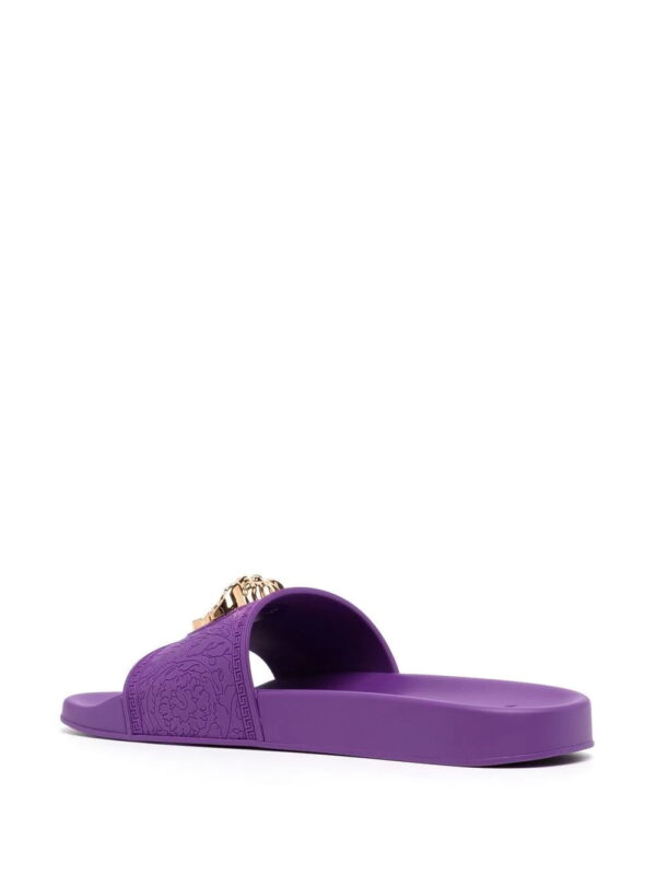 Versace  Medusa-plaque open-toe slides - Image 3