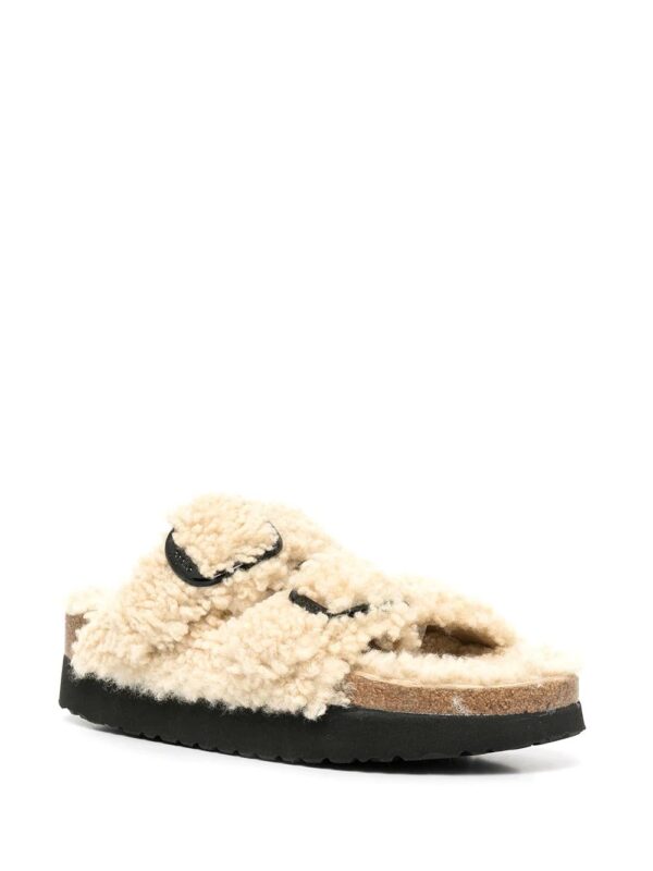 Birkenstock  Arizona Big Buckle shearling slides - Image 2