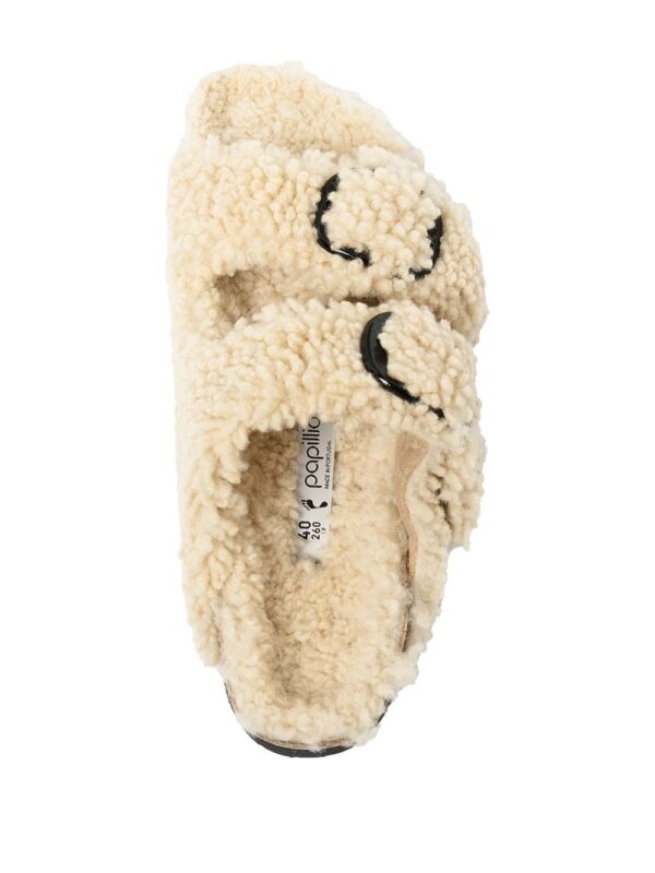 Birkenstock  Arizona Big Buckle shearling slides - Image 4