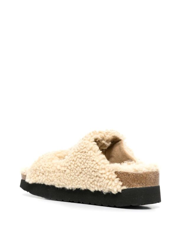 Birkenstock  Arizona Big Buckle shearling slides - Image 3