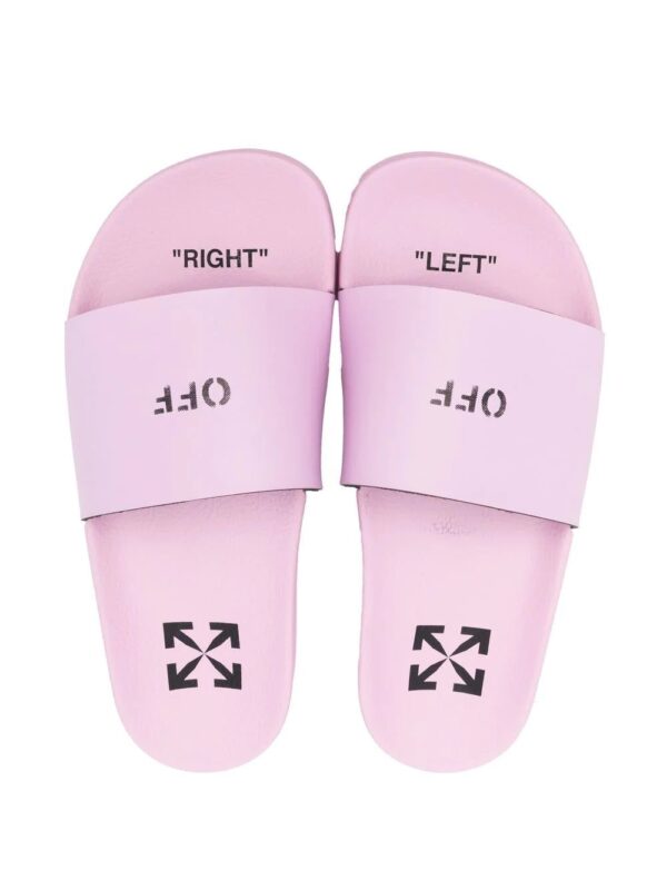 Off-White  OFF logo-stamp open-toe slides - Image 4