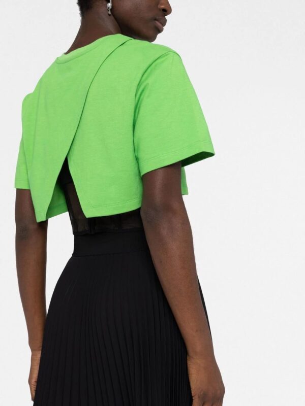 Alexander McQueen  Corset cropped T-shirt - Image 3