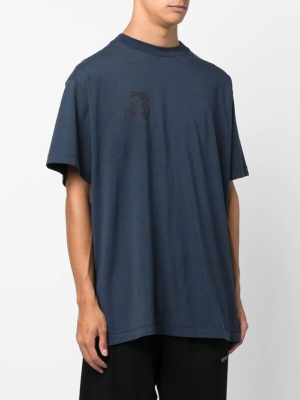Off-White  x SLB snake Arrow logo-embroidered T-shirt - Image 4