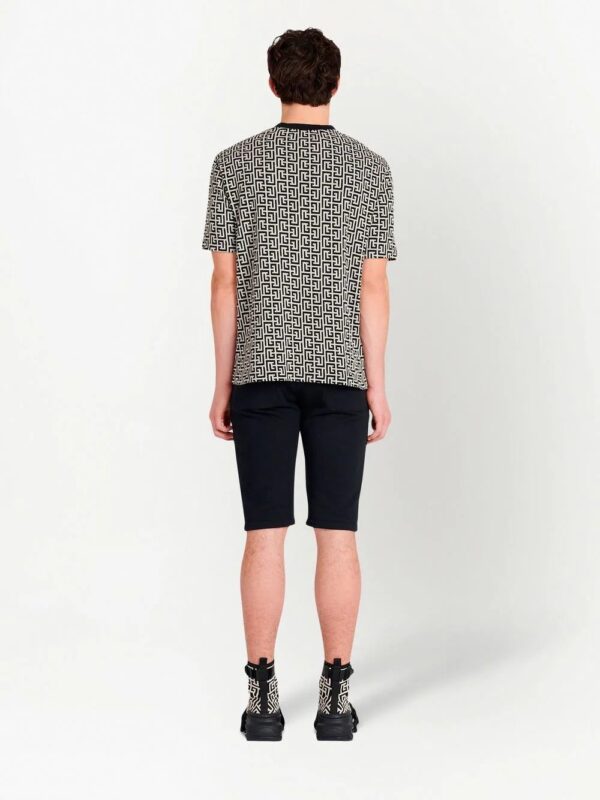 Balmain  monogram-print cotton T-shirt - Image 3