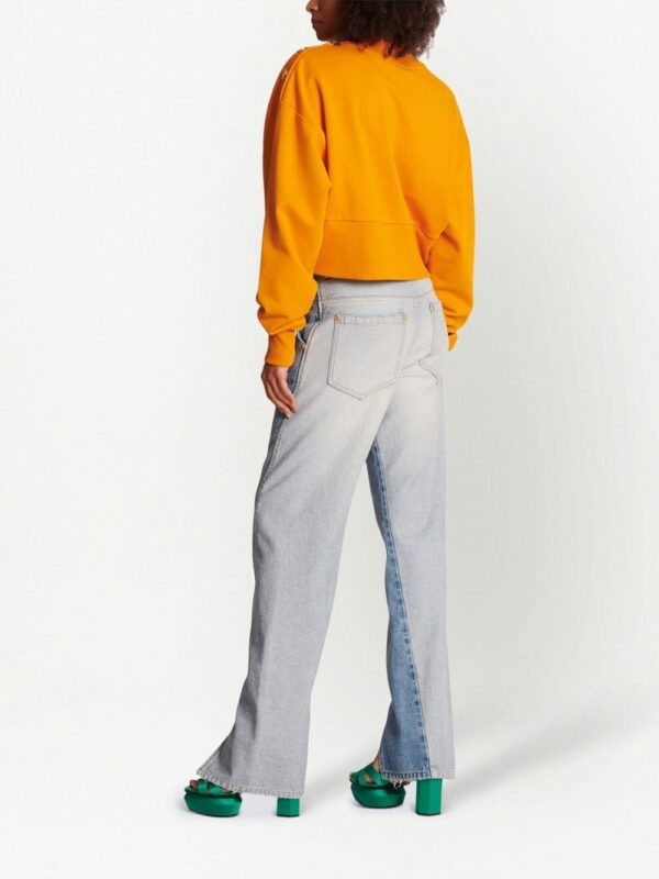 Balmain logo-print organic-cotton sweatshirt - Image 3