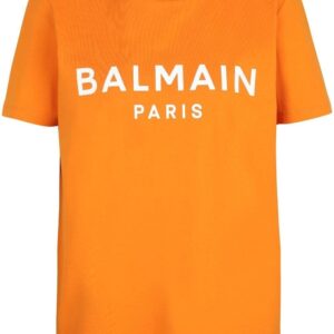 Balmain logo-print organic-cotton T-shirt