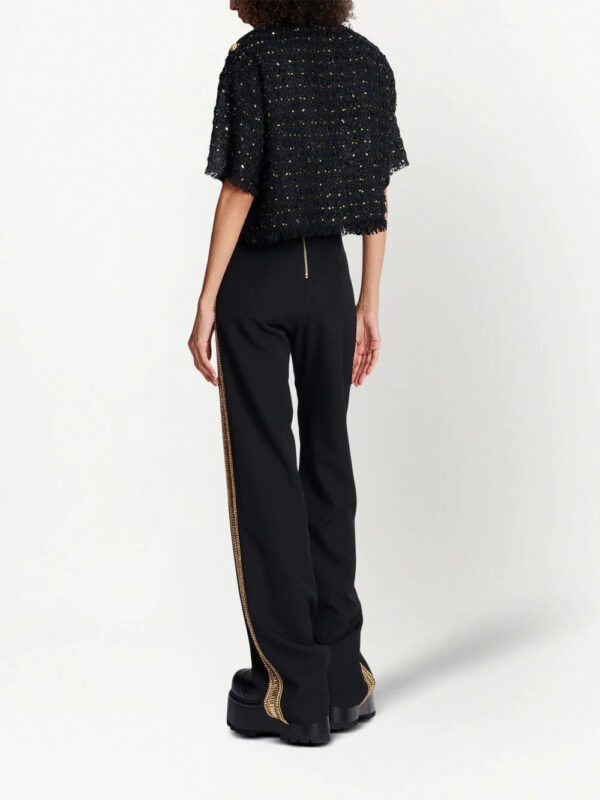Balmain  sequin-embellished tweed top - Image 4