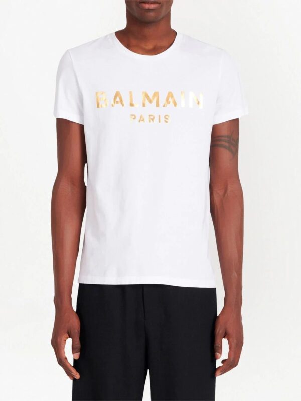 Balmain  logo-print short-sleeved T-shirt - Image 4