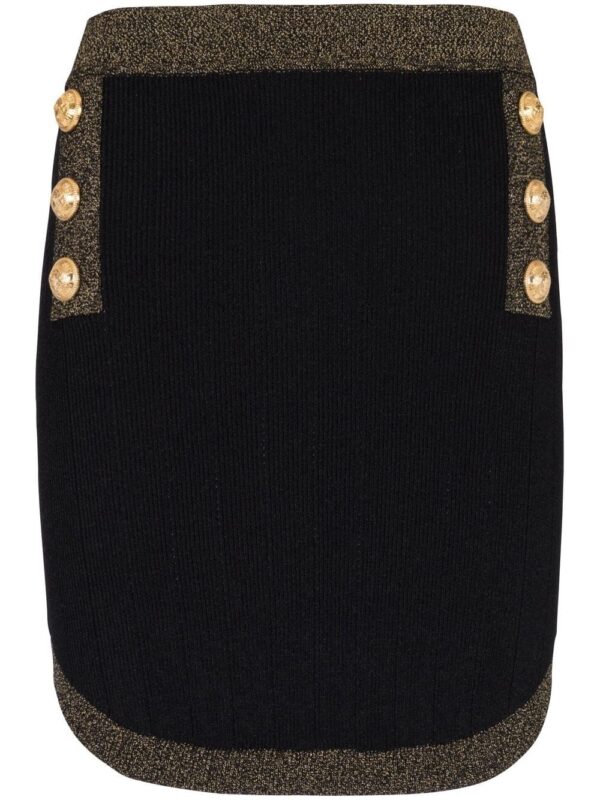 Balmain  button-detail pencil skirt