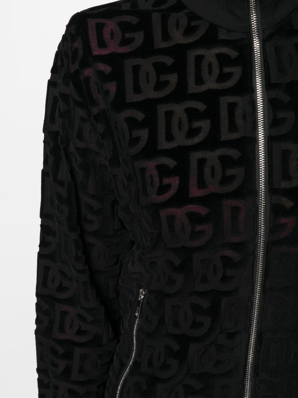Dolce & Gabbana jacquard-logo zip-up sweatshirt - Image 5