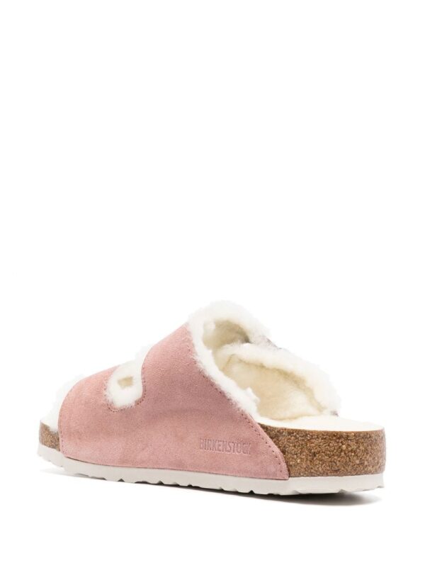 Birkenstock  shearling-trim detail slides - Image 3