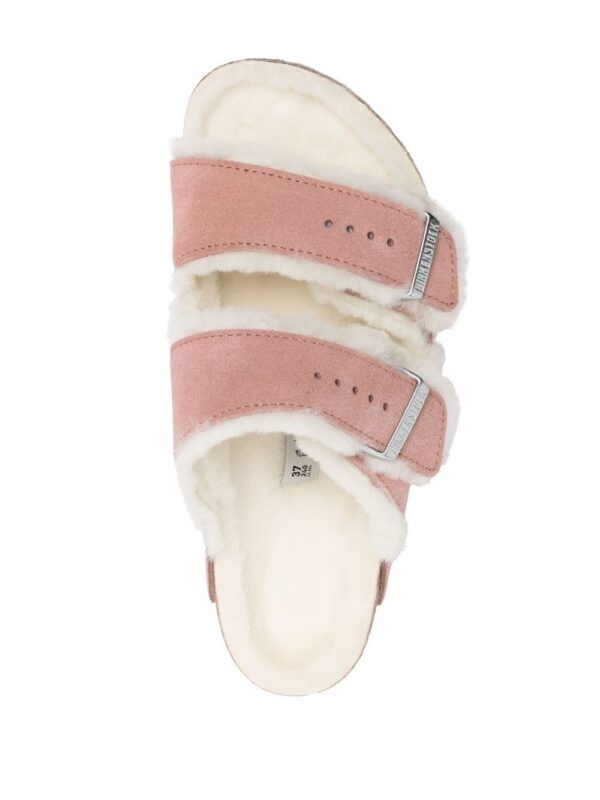 Birkenstock  shearling-trim detail slides - Image 4