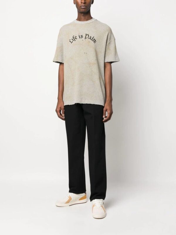 Palm Angels  Life is Palm distressed T-shirt - Image 2