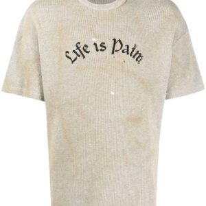 Palm Angels Life is Palm distressed T-shirt