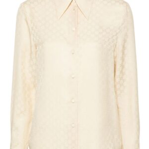 Gucci GG Supreme-jacquard silk shirt