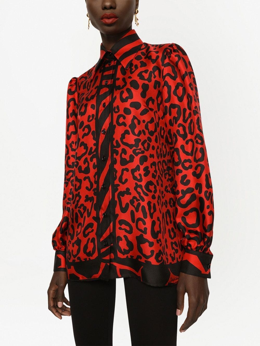 Dolce & Gabbana leopard-print silk shirt - Image 4