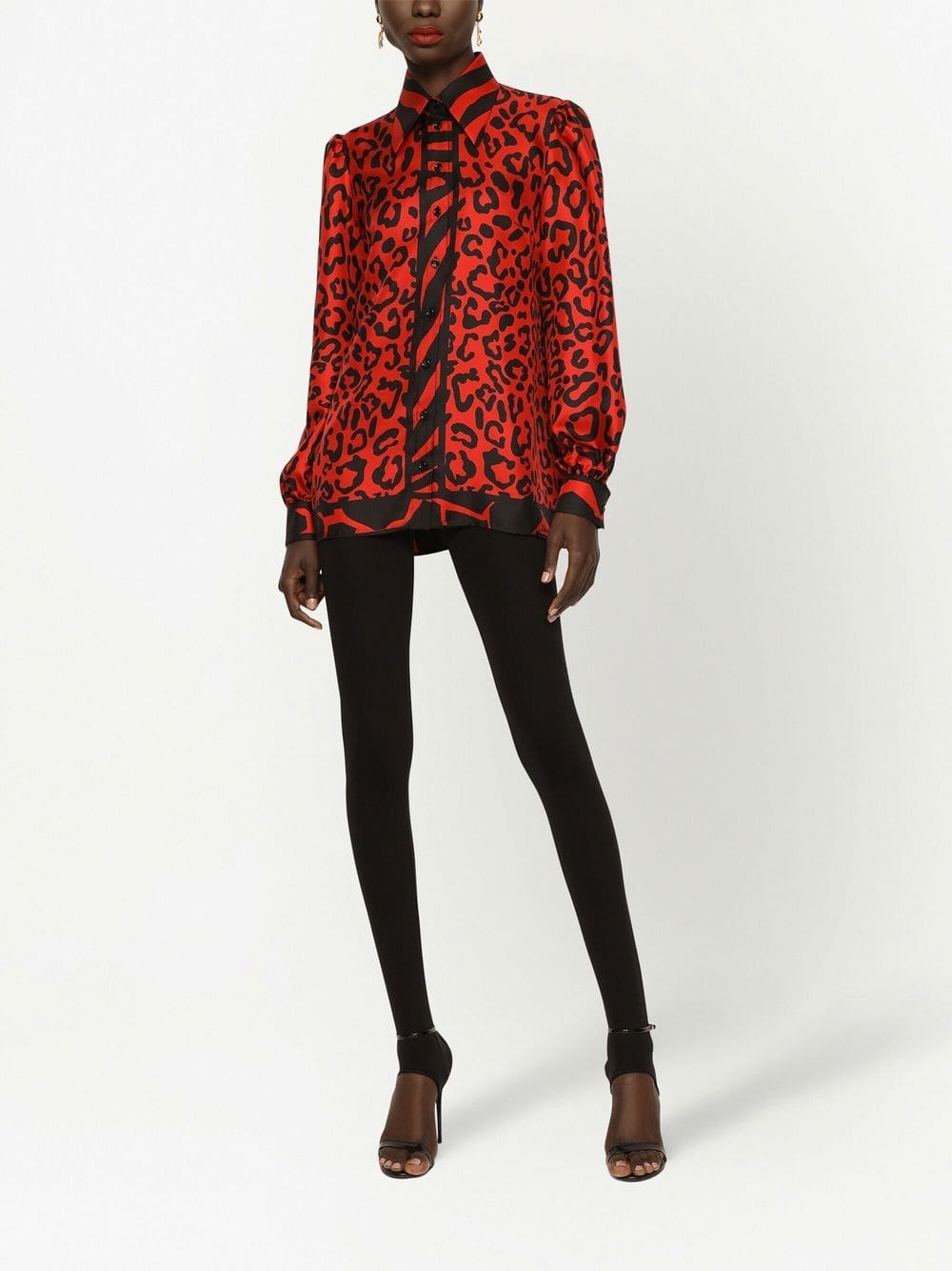 Dolce & Gabbana leopard-print silk shirt - Image 3