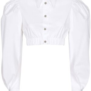 Dolce & Gabbana puff-sleeve poplin shirt