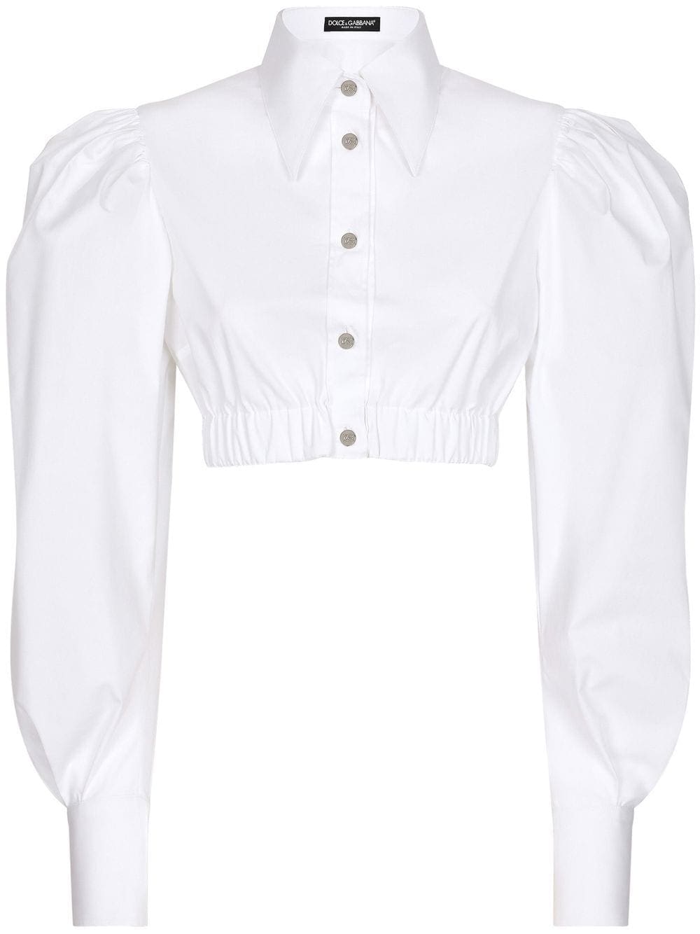 Dolce & Gabbana puff-sleeve poplin shirt