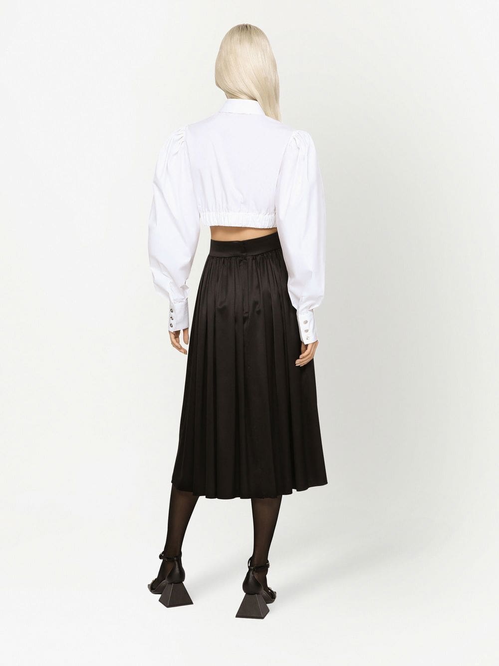 Dolce & Gabbana puff-sleeve poplin shirt - Image 4