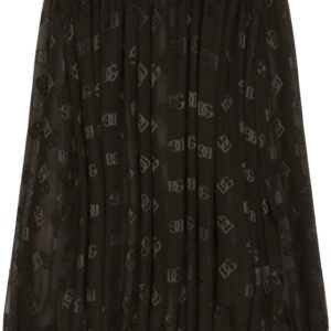 Dolce & Gabbana DG-logo satin blouse