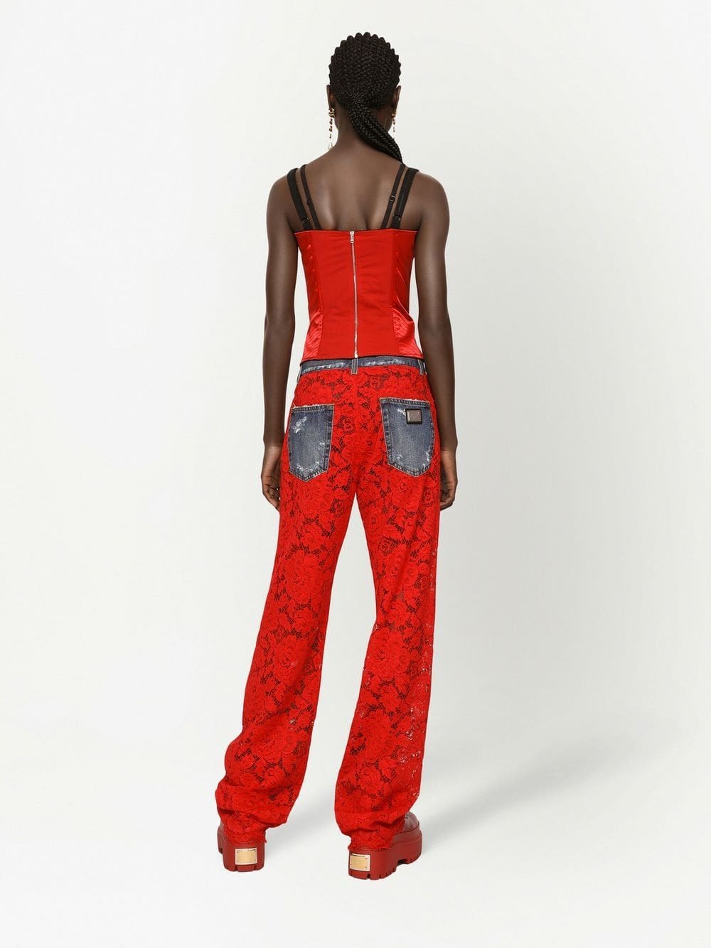 Dolce & Gabbana topstitched corset top - Image 4