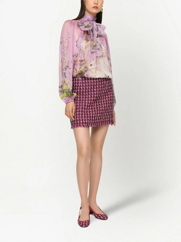 Dolce & Gabbana  tweed fitted miniskirt - Image 3
