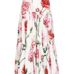Dolce & Gabbana  floral-print tiered maxi skirt