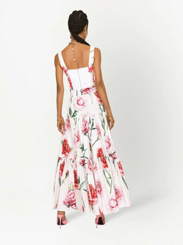 Dolce & Gabbana  floral-print tiered maxi skirt - Image 4