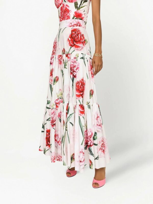 Dolce & Gabbana  floral-print tiered maxi skirt - Image 3