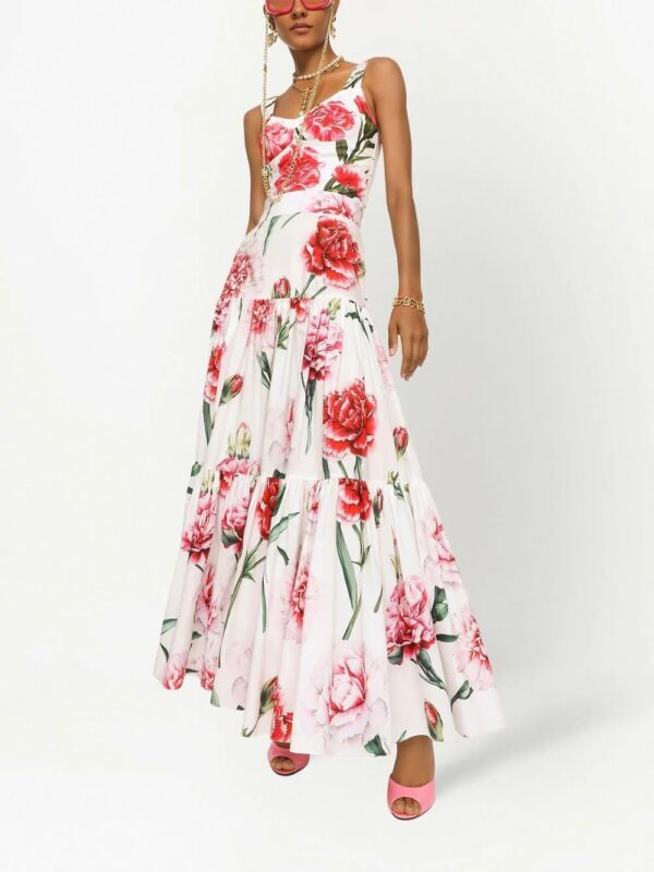 Dolce & Gabbana  floral-print tiered maxi skirt - Image 2