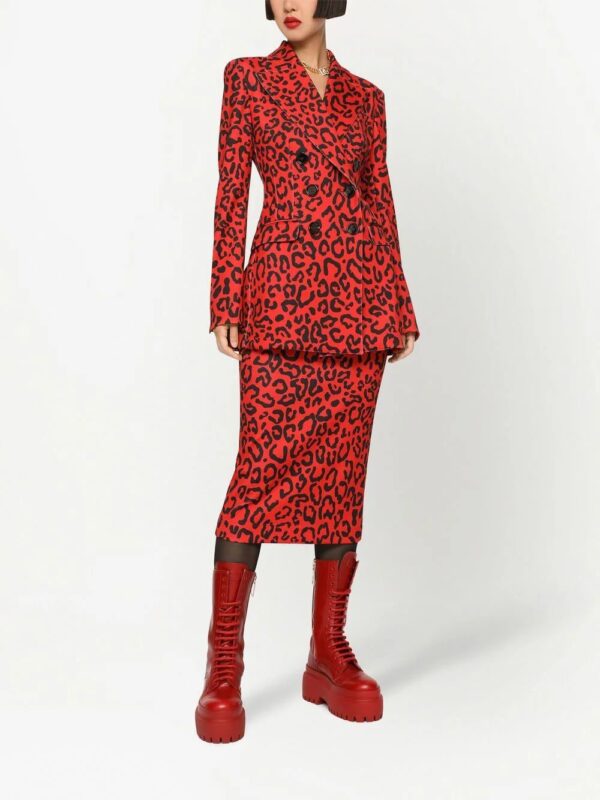 Dolce & Gabbana  leopard-print pencil skirt - Image 3
