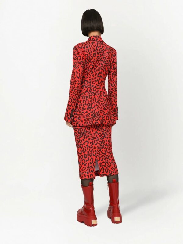 Dolce & Gabbana  leopard-print pencil skirt - Image 4