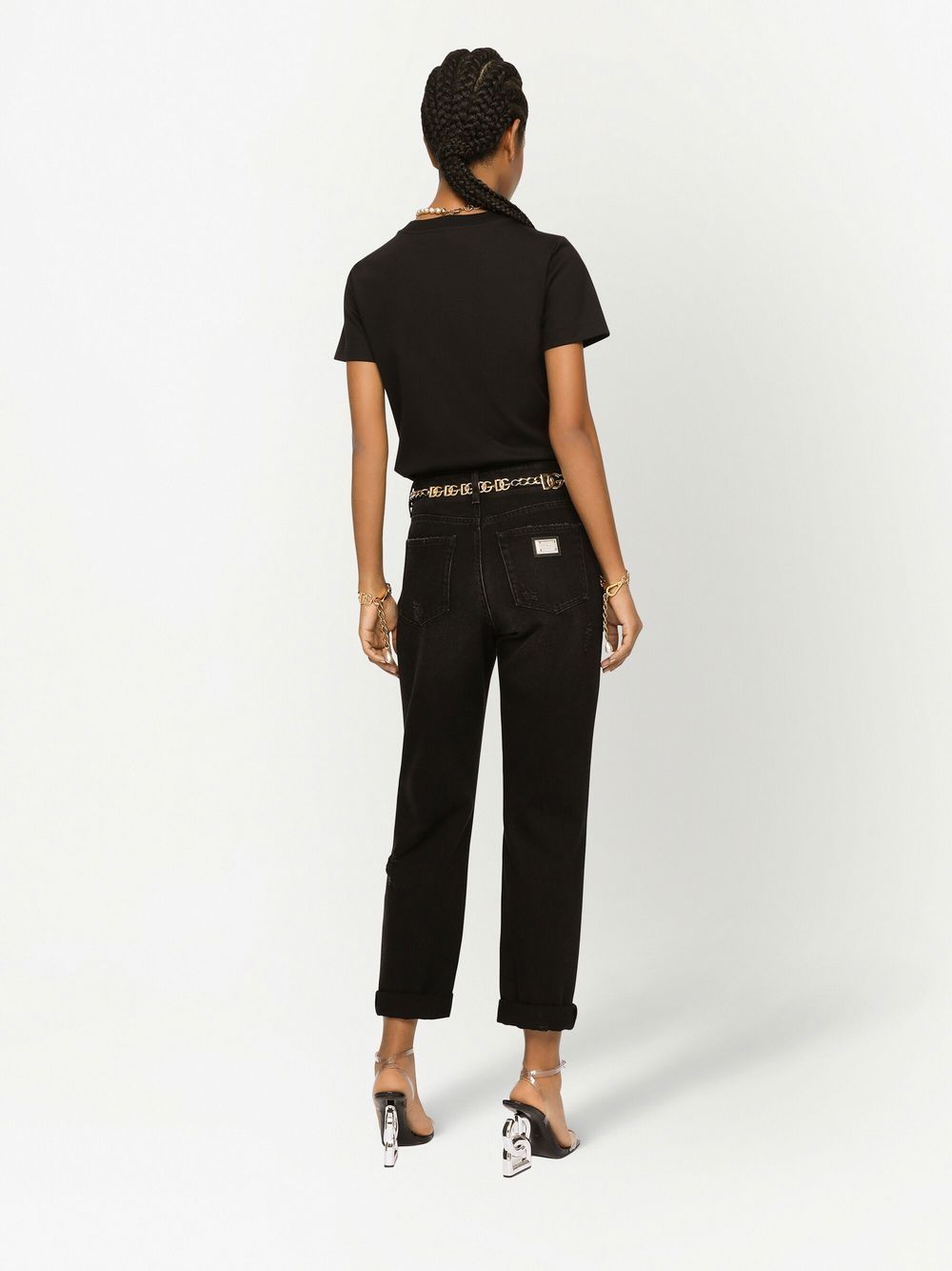 Dolce & Gabbana embroidered jersey T-shirt - Image 4