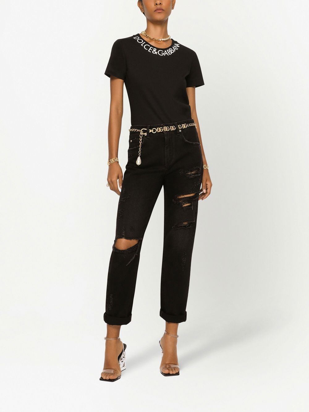 Dolce & Gabbana embroidered jersey T-shirt - Image 3