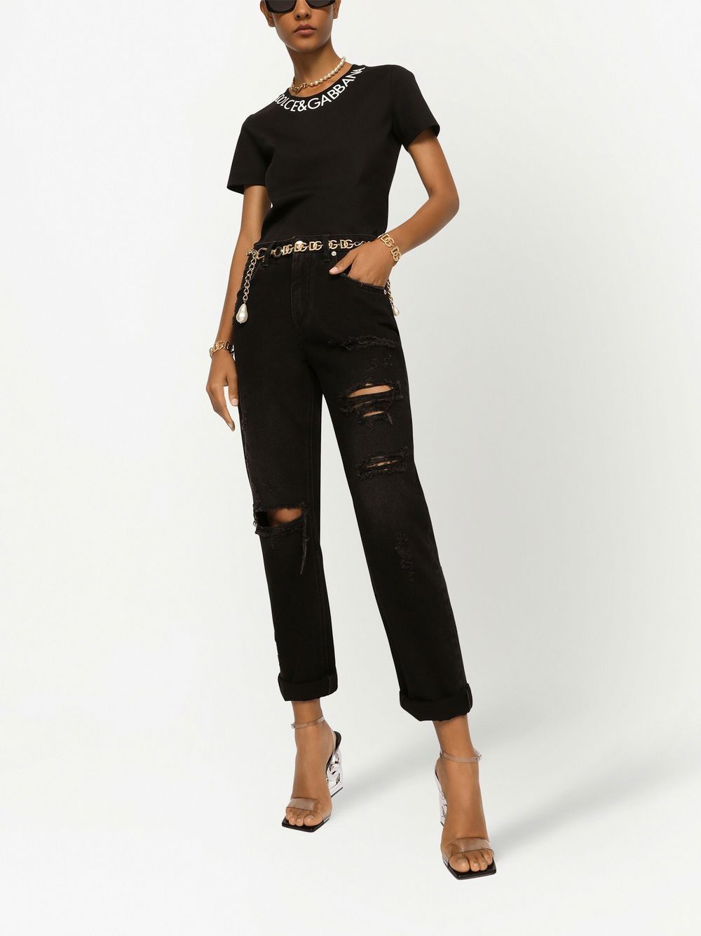 Dolce & Gabbana embroidered jersey T-shirt - Image 2