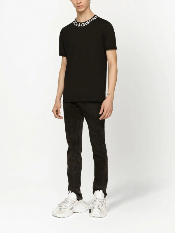 Dolce & Gabbana  logo-print neckline T-shirt - Image 3